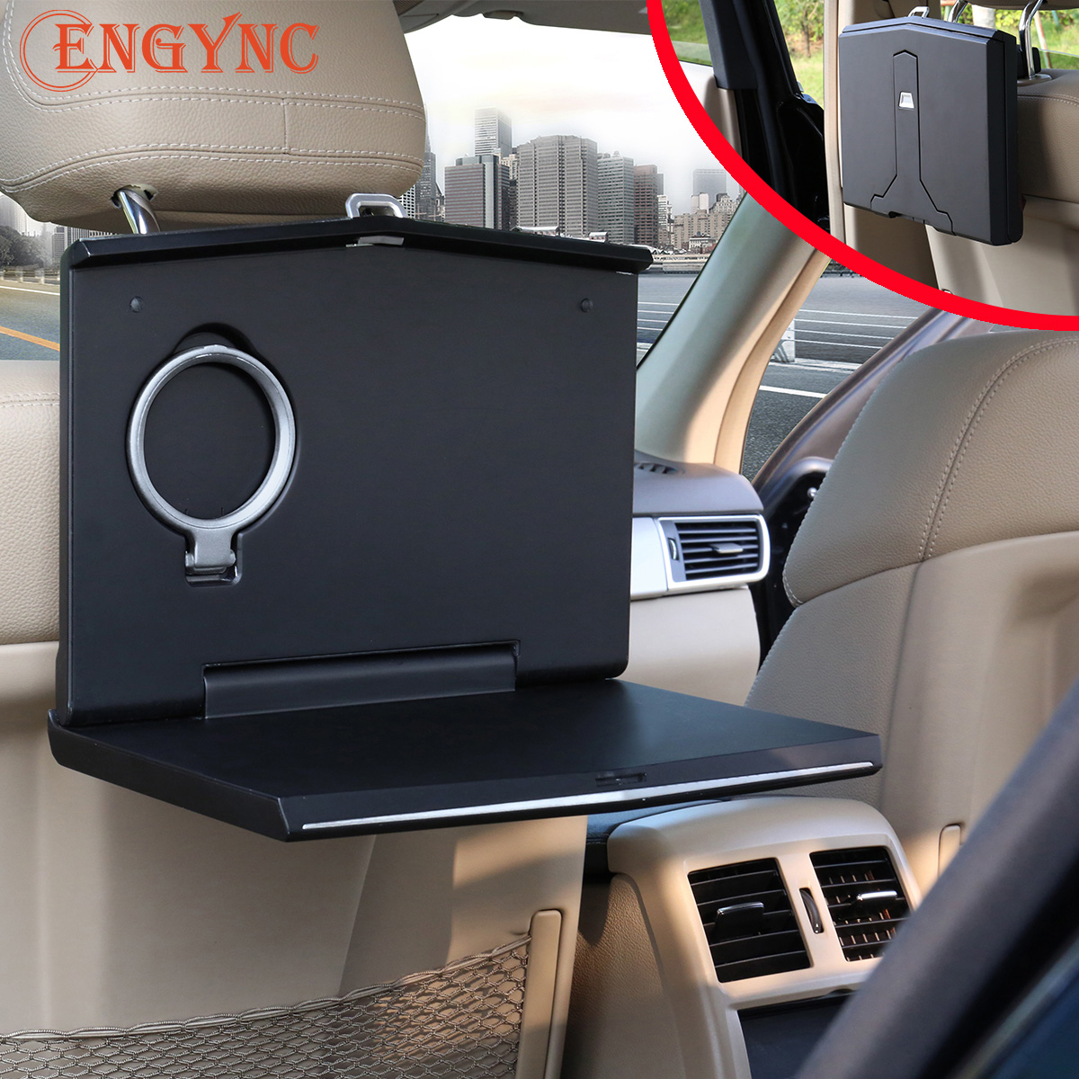 Car Laptop Mount, Foldable Vehicle Backseat Ipad Stand